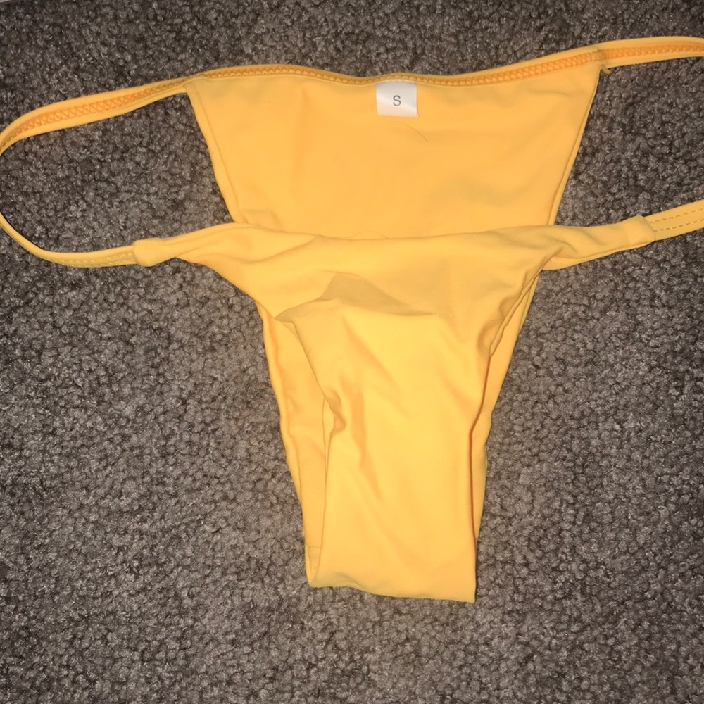 Small yellow bikini bottom